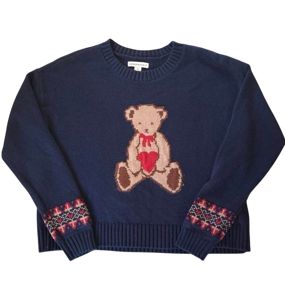 Aeropostale Knitted Sweater with Teddy Size Small